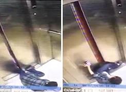 O tânără a rămas fără un picior după ce a fost prinsă de ușa unui lift în timp ce era atentă la telefon (Video)