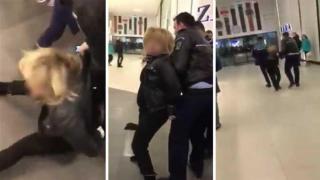Scenă violentă într-un mall din Bucureşti: o mamă care şi-ar fi agresat copilul a fost încătuşată de poliţişti