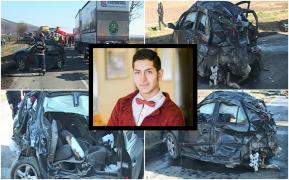 Lacrimi de durere pentru Cătălin. Maşina băiatului, spulberată de 2 tiruri, după ce a pierdut controlul volanului. Împlinea 19 ani peste 2 săptămâni