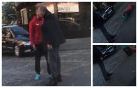 KO sălbatic în București. Un bătrân îl trimite la somn pe un tânăr care îl înjură (Video)