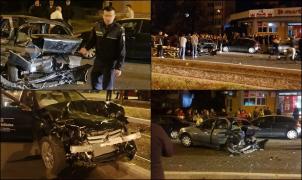 Fiul lui Doroftei a provocat un accident groaznic pe Șoseaua Vestului, în Ploiești. Un tânăr este grav rănit, patru maşini au fost distruse