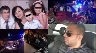 Familie nenorocită după un Live pe Facebook la volan, la 200 km/oră. Fetiţa a murit, frăţiorul ei este în comă, părinţii la spital