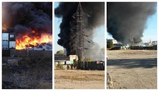 Incendiu uriaș în Prahova. Intervin peste 40 de pompieri cu 9 mașini de intervenție