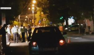 Polițiști la locul unui accident