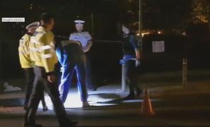 Polițiști la locul unui accident rutier