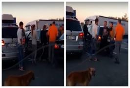 Angajații unei benzinării din Vama Petea, luați la bătaie de tineri veniți la furat. Hoții au fugit apoi cu marfa (Video)