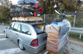 Un şofer român a traversat jumătate din Europa cu maşina încărcată cu 400 de kg peste limita legală