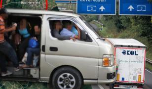 Un microbuz cu şase români şi copii lor, oprit de poliţie pe o autostradă din Germania: "Un înger păzitor a avut grijă de ei"