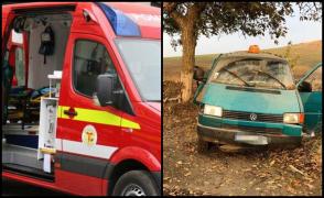 Accident teribil în Tulcea, la Nabalt. Un tânăr de 25 ani a murit, după ce a intrat cu duba într-un copac. Alți doi oameni au rămas încarcerați