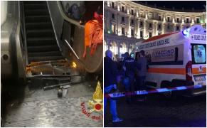 Cod roșu la Roma! 20 de răniți, după ce o scară rulantă de la metrou a cedat. Un bărbat a rămas fără picior (Foto, Video)