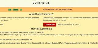 Descrierea cutremurului din Zona Seismică Vrancea