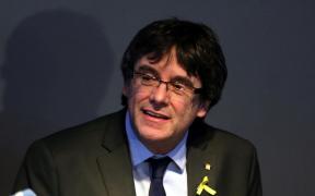 Carles Puigdemont vorbește la conferința de presă de la Berlin