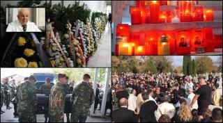 "Îngerul copiilor", condus pe ultimul drum. Sute de oameni îl plâng şi îşi iau rămas bun de la profesorul Marin Burlea