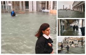 Furtuni devastatoare în Italia, la Veneția apa depăşeşte în unele zone 150 de cm (Video)
