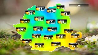 Prognoza meteo pentru joi, 4 octombrie