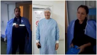 Scandal în sala de operație! Polițiștii au intrat în blocul operator să amendeze un medic urolog de la Spitalul de urgență din Craiova (Video)