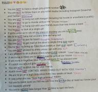 Cel mai ghinionist bărbat. A primit o listă cu 22 de puncte de la iubită: "Dacă te prind pe lângă alte femei te omor"