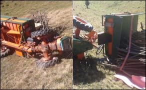 Un tânăr de 31 de ani a murit strivit de remorca plină cu lemne. Scene şocante într-o comună din Braşov