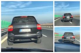 Un Porsche a terorizat şoferii pe Autostradă