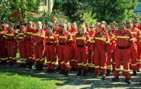 Angajați ai Inspectoratului General pentru Situații de Urgență