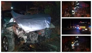 Accident grav la Bolintin, un autoturism a lovit un microbuz. 8 victime, 6 transportate la spital