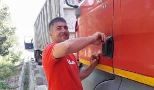 Şoferul de TIR e în stare critică