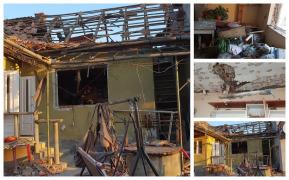 Explozie devastatoare în Mureş, o casă a sărit în aer, 2 persoane în stare critică