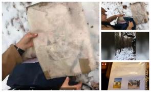 Primele imagini de la dezgroparea tabloului de Picasso ascuns în pământ de hoţii români, în satul Greci din Tulcea (Video)