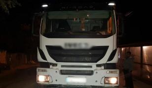 Camionul care a lovit fetița în accidentul din Brezoaele, Dâmbovița