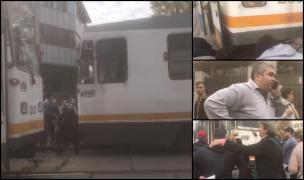 Fată prinsă sub tramvai, pe Șoseaua Giurgiului din București
