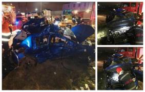 Medic la volanul unei maşini moare spulberat de un TIR în Mehedinţi