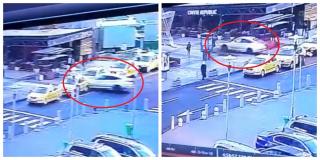Accident în parcarea Băneasa Mall provocat de un şofer vitezoman