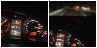 Şofer teribilist din Suceava, live pe Facebook în timp ce conducea cu 210 km/h