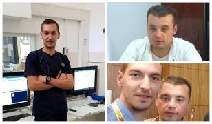 Eugean Ţieranu şi Paul Traşcă sunt felicitaţi şi îndemnaţi să plece din România