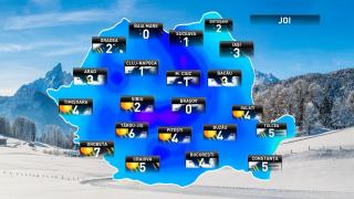 Prognoza meteo pentru joi, 13 decembrie 2018