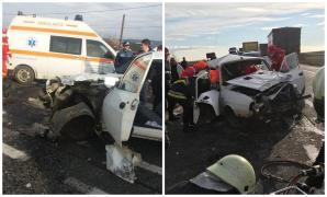 Accident cu un TIR și două mașini la Pufești, Vrancea