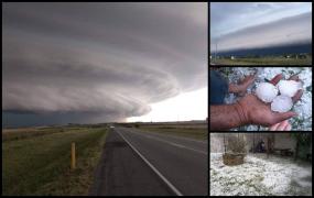 Imagini apocaliptice! Supercelulă cu furtuni devastatoare și grindină cât oul în America de Sud (Video)