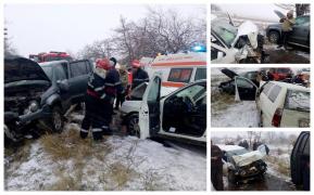 Mașina primarului din Huși, spulberată de pe șosea, în timp ce edilul se ducea la vânătoare, în Gherghești