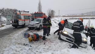 Accident la Merişani, în Argeş