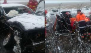 Impact violent la Corabia, Teleorman! Un om a murit și trei sunt răniți după ce două mașini s-au ciocnit frontal