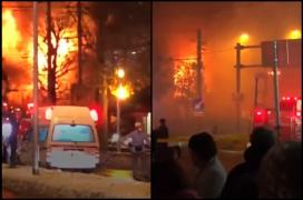Explozie masivă, urmată de incendiu la un restaurant din Japonia. 41 de oameni au fost răniți (Video)