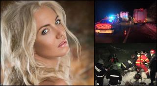 Artista mergea acasă, la părinţi ei în Moldova Veche, însă drumul i s-a oprit pe DN 57