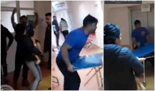 Imagini de la scandalul de la camera de gardă a Spitalului din Văleni de Munte