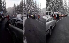 Accident cu opt victime la Tuşnad. A fost declanşat Planul roşu de intervenţie