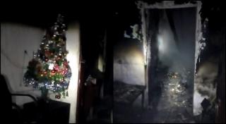 O casă cu doi copilaşi înăuntru a luat foc, azi noapte, în Vâlcea. Sora şi frăţiorul ei mai mic dormeau când a izbucnit infernul (Video)