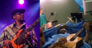 Muzicianul a cântat la chitară în timp ce is e extirpa o tumoare pe creier