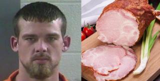 Bărbat arestat pentru că a aruncat cu şuncă într-o femeie