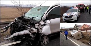 Primele imagini de la accidentul cu microbuz din Vaslui. A fost activat planul roşu de intervenţie (Video)