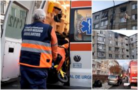 Militarul care s-a aruncat de la etajul 4, în Bistrița, a vrut să-și ucidă soția și pe fiica acesteia. Femeia e polițistă (Video)