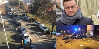 Prietenii lui Andrei, care marţi seară a murit într-un teribil accident, au condus trupul tânărului de la morgă până la capelă